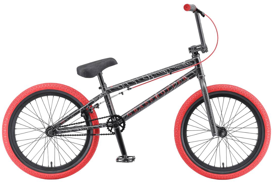 Велосипед TechTeam BMX Grasshopper 20" чёрно-красный 2022