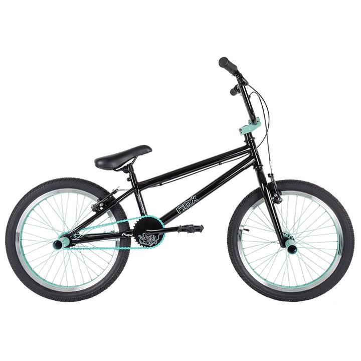 Велосипед TechTeam BMX Fox 20" чёрно-бирюзовый 2023