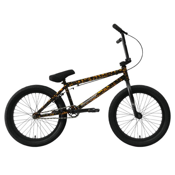 Велосипед TechTeam BMX Grasshopper 20" оранжево-черный 2024